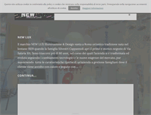 Tablet Screenshot of newlux.it